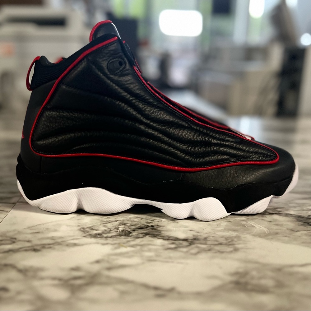 Jordan Pro Strong Black University Red & White